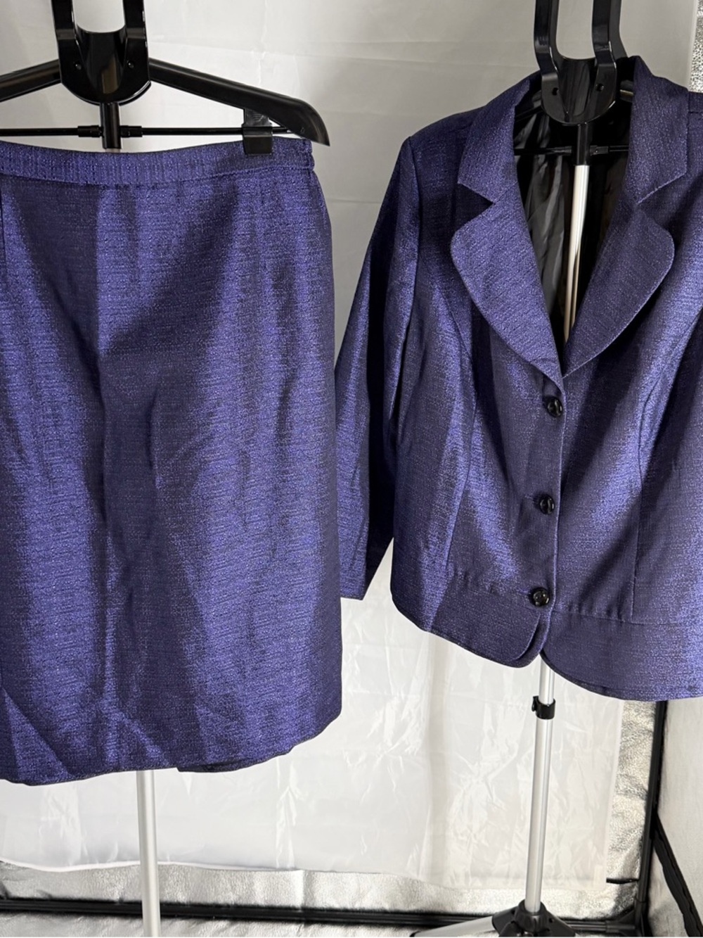 Danillo Woman 2 Pc Deep Purple Plus Size 18W Skirt Suit Jacket Church Formal NEW